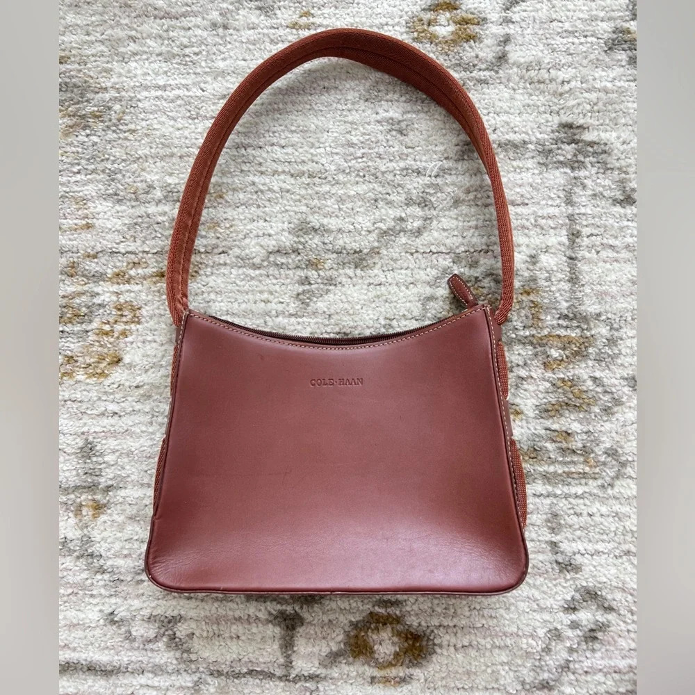 Cole Haan Brown leather shoulder bag VGUC Vintage piece